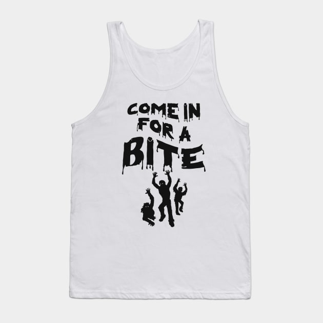 ombie Halloween Party Funny Quote Tank Top by Inogitna Designs